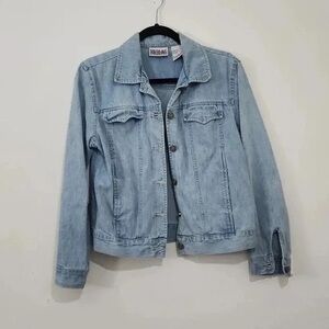 Equipment Light Blue Jean Jacket